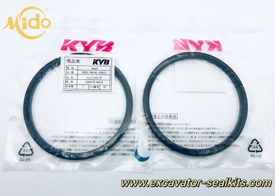 KYB HBY Υδραυλικός κυλίνδρος δακτυλίδι tampon Αντικατάστατο μέρος για εξορυκτές - 120mm ID X 135.5mm OD X 5.8mm πάχος - ανθεκτικός δακτυλίδι φθοράς για υδραυλική συντήρηση συστήματος