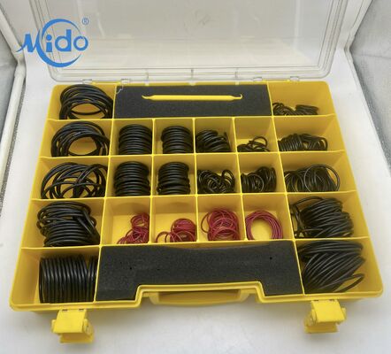 Σετ 580 Pcs O-Ring Kit for Cat 4C-4782, ανθεκτικές σφραγίδες νιτριλίου 90, πρότυπα SAE ORFS, οικονομικά αποδοτικό για τη συντήρηση του στόλου
